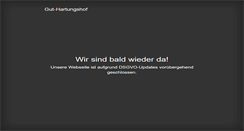 Desktop Screenshot of gut-hartungshof.de